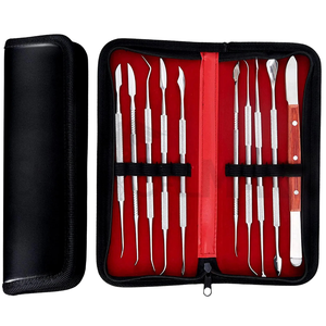 10 Pcs Wax Carving Spatula <b>Modeling</b> <b>Kit</b> Dental Lab Sculpting Tools Double Ended Stainless Steel Wax Carver Set - Product Image 1