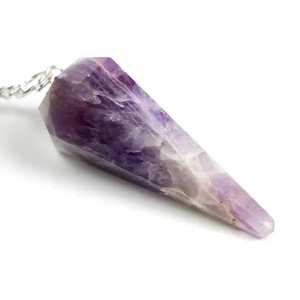 Péndulo de Cristal de Amatista Tallado y Pulido, Herramienta de Sanación Metafísica de la Nueva Era, Cuarzo Grabado con Amor, Feng Shui, Gema Natural para el Hogar - Product Image 2