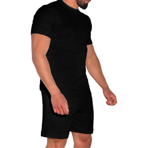 Ensemble short et t-shirt d'été pour hommes, ensemble 2 pièces, shorts avec logo personnalisé imprimé, ensembles d'été pour hommes - Product Image 6