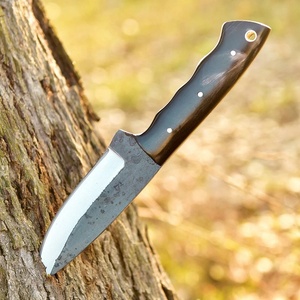 Couteau de chasse industriel en acier à haute teneur en carbone, lame fixe de 8 pouces à pointe tombante, manche en os, étui en cuir, vente en gros, OEM - Product Image 4