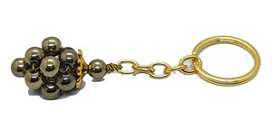 High Quality Crystal Keychain Stone Pyrite grapes <b>key</b> Chine natural Stone bead Healing <b>Key</b> Holder Gift Women <b>Key</b> <b>Chains</b> - Product Image 4