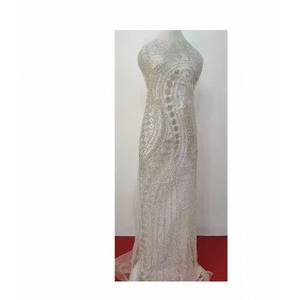 Panneaux avant et arrière brodés en tissu non tissé de luxe pour costumes de créateurs pour femmes et jeunes filles, séchage rapide, qualité supérieure - Product Image 1
