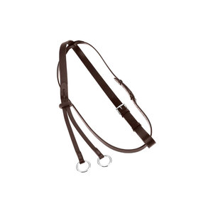 Leather Horse Martingale Bridle Set Brown <b>Equestrian</b> Riding Gear - Product Image 2