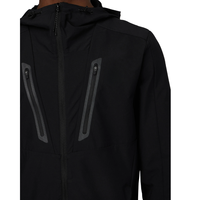 Ensemble survêtement coupe-vent personnalisé pour homme, en nylon/polyester tricoté, séchage rapide, sportif, à capuche, haute qualité, veste et pantalon