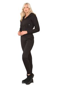 Conjunto Deportivo de Invierno para Mujer, Sudadera Corta y Pantalones de Chándal, Personalizado, Transpirable, de Algodón y Felpa, Estilo Vintage - Product Image 4