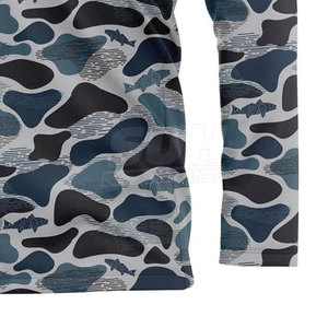Camisa de Pesca con Capucha de Última Moda, Nuevo Diseño, 100% Poliéster, Ropa Urbana, Logotipo Personalizado Impreso, Precio al por Mayor, UPF 50, Secado Rápido - Product Image 4