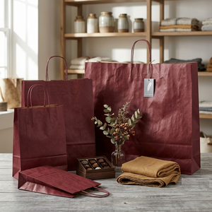 Vente en gros de sacs en papier recyclables à fond carré personnalisables pour l'emballage des aliments fruits légumes pour l'épicerie logo unique - Product Image 4