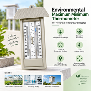 Termómetro Ambiental de Máxima y Mínima para Registro de Temperatura |   Instrumento de Medición de Precisión para Pruebas de Laboratorio - Product Image 5