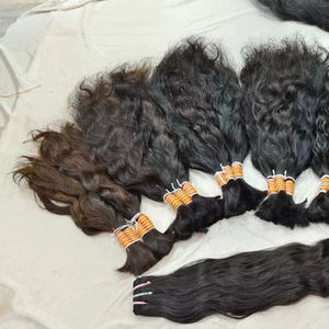 ผมหยักศกธรรมชาติผมลอนแบบอินเดียผมหยิกแบบเรมี่ผม100% ธรรมชาติผ้าคู่ - Product Image 2