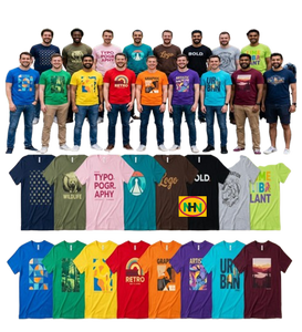 Camisetas Personalizadas para Hombre, 100% Algodón de Alto Gramaje (180 g/m²), Corte Regular, Cuello Redondo, Impresión Serigráfica, Ecológicas - Product Image 1