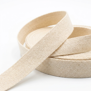 Asas de tela de sarga 100% algodón duraderas para bolsas de compras, 20mm-50mm, al por mayor, resistentes al agua, de alta resistencia, ecológicas - Product Image 1