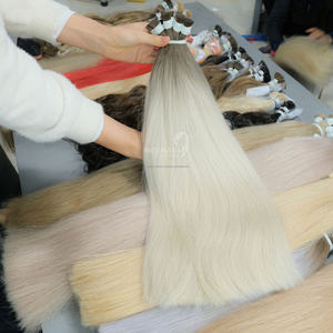 Extensión vietnamita de cabello humano Remy Cabello a granel Rubio Solo dibujado Todos los colores Precio al por mayor adecuado No sintético Hecho Vietnam - Product Image 5
