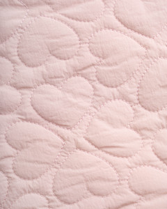 Chaqueta Acolchada de Punto 100% Nailon para Bebé Niña, Color Rosa, con Estampado de Corazones, Manga Larga, Bolsillos, Abrigo de Invierno 21F26JACG001J - Product Image 4
