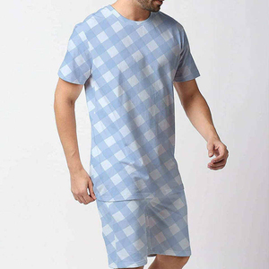 Wholesale Latest Fashion Wear Custom Printing Summer Short <b>Sets</b> Casual Solid Color Men T-shirt and Short <b>Sets</b> custom OEM - Product Image 3