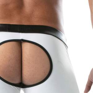 Jupe pour homme style fétiche, aspect cuir noir, coupe ajustée, tenue de club, jupe sexy pour soirée - Product Image 5