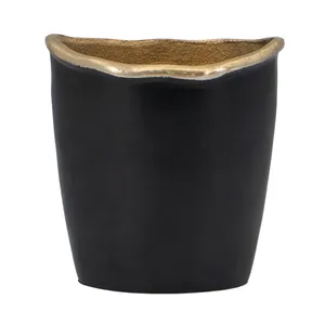 Premium Gold Finish Iron Coastal Tabletop Flower <b>Vase</b> Eco-Friendly Large for Home Decoration by Zahid Exports ZE-3180Y - Product Image 5