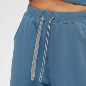 Conjunto de Sudadera con Capucha de Forro Polar Azul Claro para Mujer, Corte Holgado, Informal, 2 Piezas, Pantalones Largos con Bolsillos, Ropa Deportiva para Todas las Temporadas - Product Image 6