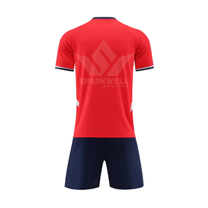 Conjunto de Uniforme de Fútbol Personalizado para Hombre, Cuello en V, Manga Corta, Sublimado, Absorbente de Humedad, Secado Rápido, Poliéster, Uniforme de Fútbol para Equipo Adulto - Product Image 5