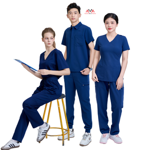 Uniforme Médico VN FACTORY, el Más Cómodo y Útil, Diseño de Mono para Salón de Belleza, Uniformes para Enfermeros Masculinos para Hospital, Blanco, Muestra Gratis - Product Image 1