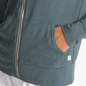 Sudadera con Capucha y Cierre para Mujer, Manga Larga, Color Sólido, Tejido de Mezcla de Algodón Transpirable, Ropa de Otoño, Logotipo y Colores Personalizables - Product Image 3