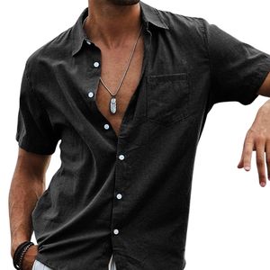 Camisa de Vestir Negra Sólida, Corte Slim Fit, con Botones, de Algodón Puro Popelín, para Oficina, Anti-Pilling, Lisa, Oscura - Product Image 3