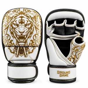 ถุงมือ MMA หนังแท้รุ่นล่าสุดจาก TANVEX ป้องกันมืออย่างปลอดภัย สายรัดข้อมือปรับได้ ระบายอากาศได้ดี เหมาะสำหรับศิลปะการต่อสู้และมวย - Product Image 1