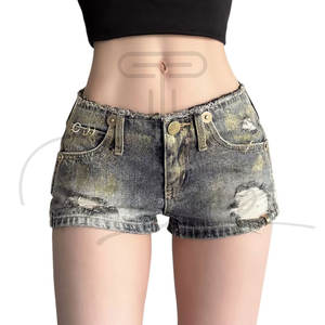 Shorts Formales de Mezclilla para Mujer, Corte Recto, Verano, Lavados, Transpirables, Personalizados, de Alta Calidad y Precio Razonable, Última Tendencia - Product Image 5
