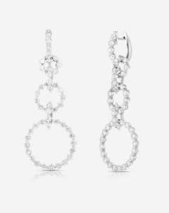 Diamond Statement Earrings Detachable <b>Huggies</b> Dangle Custom 14K <b>Solid</b> <b>Gold</b> 925 Silver Round Lab Grown Luxury Jewelry's Wholesale - Product Image 3