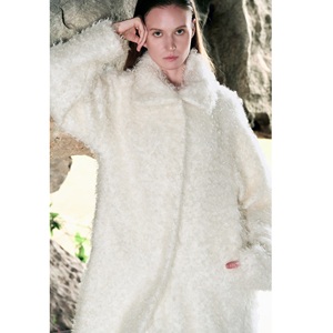 Hot Selling <b>Women</b> <b>Coat</b> Winter Elegant Longline CAMELA MOHAIR-BLEND <b>LONG</b> <b>COAT</b> ODM Stand Collar <b>Women</b> Jackets And <b>Coats</b> - Product Image 1