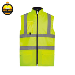 Vêtements de travail de sécurité en molleton chaud 100% coton, haute visibilité, pour hommes, avec bandes réfléchissantes - Product Image 4