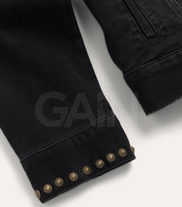 Veste en jean pour homme, personnalisable avec logo, 100% coton, respirante, écologique, imperméable, pour usage extérieur, vente en gros - Product Image 6