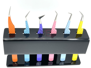 German Quality Eyelash Extension Tweezers Hot Selling Tools Smooth Tip 6pcs Colorful <b>Set</b> for Lash Extension - Product Image 3