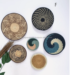 เวียดนามงานฝีมือแขวนผนังตะกร้าสำหรับตกแต่งบ้านตกแต่งคริสต์มาส/หญ้าทะเลทอธรรมชาติ - Product Image 1