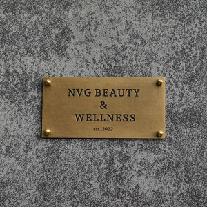 Custom Brass Nameplates Cast Bronze Signs Brass Plaques Metal <b>Door</b> Signs House <b>Number</b> Plates Personalized Home Building Office - Product Image 4