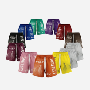 Pantalones Cortos Deportivos para Hombre, Ligeros, Ecológicos, de Secado Rápido, con Diseño de Logotipo Bordado Personalizado, Forro Polar Suave y Cómodo - Product Image 1