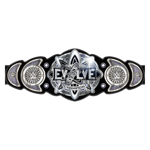 Cinturón de Campeonato WWE Evolve Personalizable de Alta Calidad en Negro y Plata, Cinturón Deportivo Personalizado, Edición de Coleccionista - Product Image 1