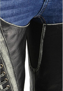 Samroz Sports Leather Premium Leather Motorcycle <b>Riding</b> <b>Chaps</b> for Women Bikers - Product Image 2