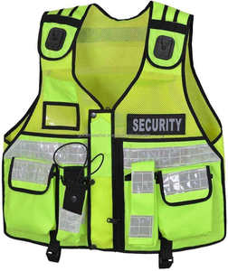 Vêtements de sécurité réfléchissants à haute visibilité personnalisés, 100% polyester, gilet tactique de sécurité routière, uniforme de garde, poche multifonctionnelle - Product Image 2