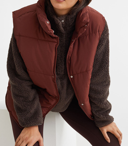 Standing collar <b>sleeveless</b> Waterproof & Breathable Detachable Hood <b>Coat</b> New Design Cotton Filled <b>Sleeveless</b> <b>Women</b> Puffer Jacket - Product Image 6