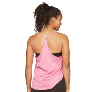 Débardeur court en coton/fibre de bambou tricoté pour femme, coupe ajustée, avec logo personnalisé, décontracté, uni, séchage rapide, respirant, pour l'entraînement - Product Image 2