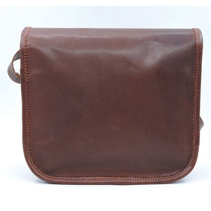 กระเป๋าหนังแท้ SALVA LEATHER สำหรับผู้ชาย สะพายไหล่แบบไขว้ สีน้ำตาล สไตล์วินเทจ พร้อมตัวล็อคแบบหัวเข็มขัด ปรับความจุได้ - Product Image 5