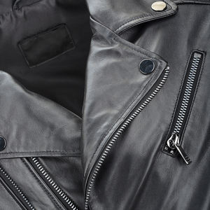 Veste en cuir pour homme automne-hiver |   Design de fermeture éclair style streetwear |   Matériaux de haute qualité |   Vêtements d'extérieur à manches longues tendance - Product Image 5