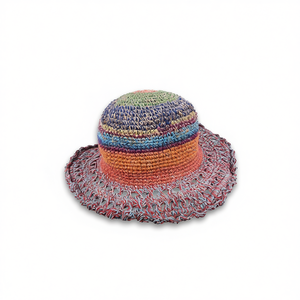 Chapeau en filet de chanvre multicolore pour la randonnée, sac de transport essentiel - Product Image 2