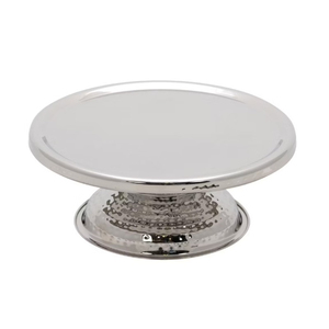 Soporte para tartas moderno y elegante, plateado, con pedestal, para bodas y fiestas de cumpleaños, expositor redondo de metal para postres. - Product Image 2