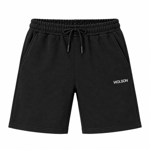 Custom Logo <b>Men</b> <b>Sweat</b> <b>Shorts</b> Soft Comfortable Spandex/Polyester Drawstring Quick Dry for Fitness Training Gym Workout Running - Product Image 5
