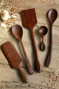 wooden Custom Logo Natural Wood Cooking Utensil Acacia Wood Solid Spoon for Cooking - Product Image 4