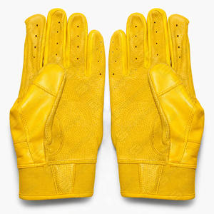 OEM ODM Adult Custom <b>Logo</b> Durable Leather Spandex/Polyester Baseball Batting Gloves Professional Ambidextrous Lightweight - Product Image 2