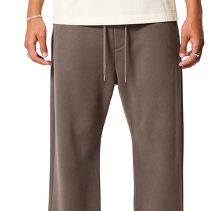 Nouvel Arrivage – Pantalon de survêtement décontracté 100 % coton, coupe ample, taille haute, respirant, séchage rapide, en molleton écologique avec cordon de serrage - Product Image 3