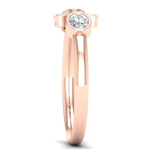 แหวนหมั้น REYES แบบสั่งทำพิเศษ เงินแท้ 925 สำหรับผู้หญิง คุณภาพสูง ประดับเพชรโมอิสซาไนต์ทรงรี 0.45 กะรัต เครื่องประดับชั้นดีสำหรับผู้หญิง - Product Image 3