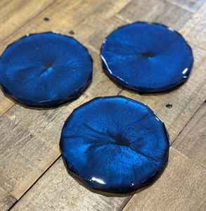 4 Inch ABSORBENT RESIN <b>COASTERS</b> HOLDER Classic Style <b>Drink</b> <b>Coasters</b> Great Home Decor Mats Pads for Housewarming Gift - Product Image 2